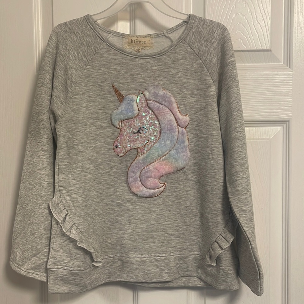 Btween Fleece Unicorn Top